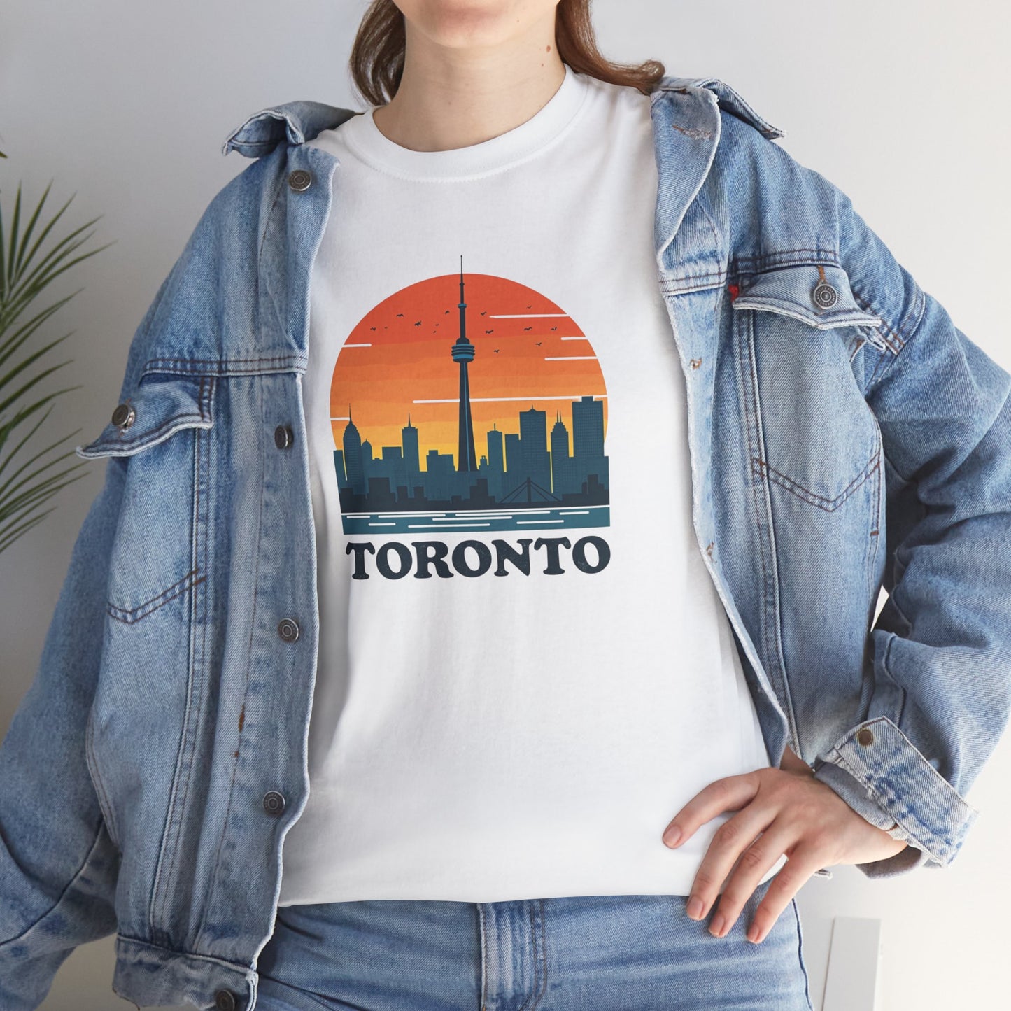 Toronto Skyline with Vintage Sunset