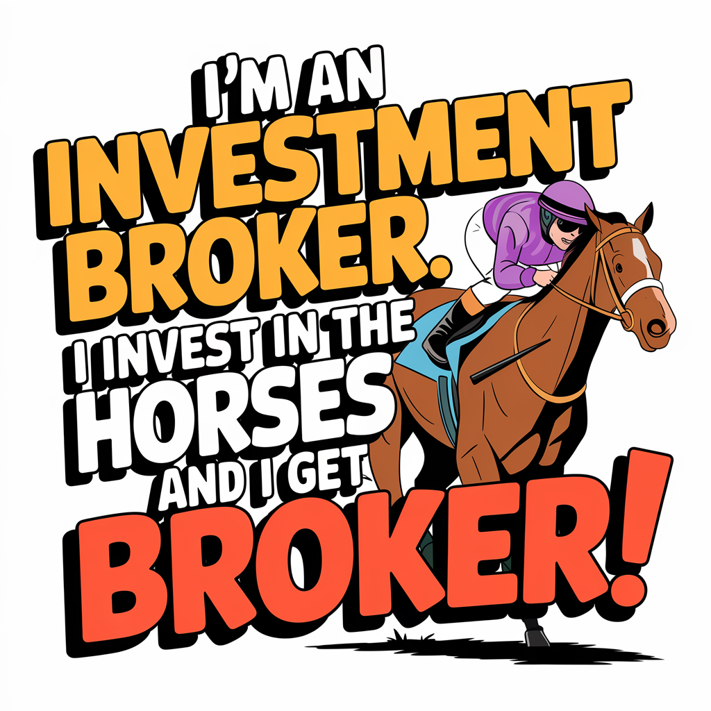 I'm An Investment Broker. I Invest In Horses and I Get Broker!