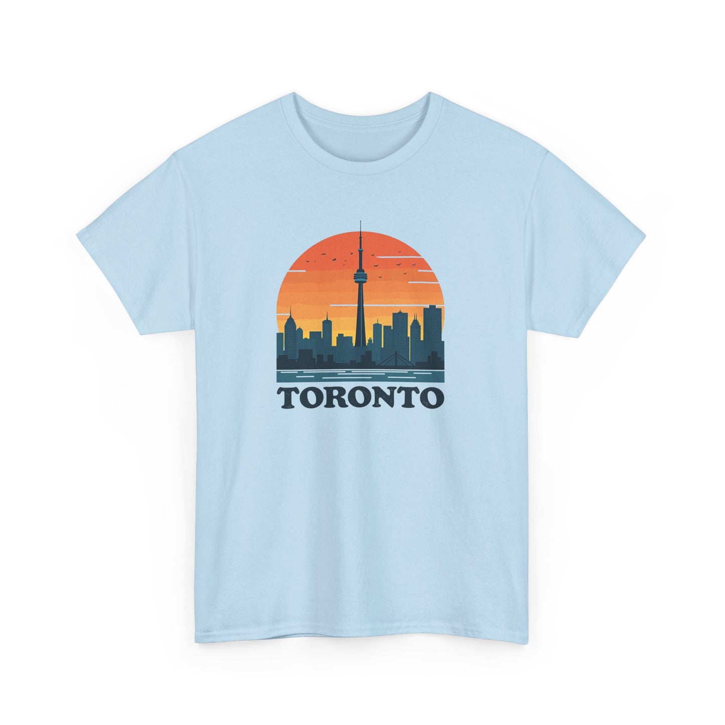Toronto Skyline with Vintage Sunset