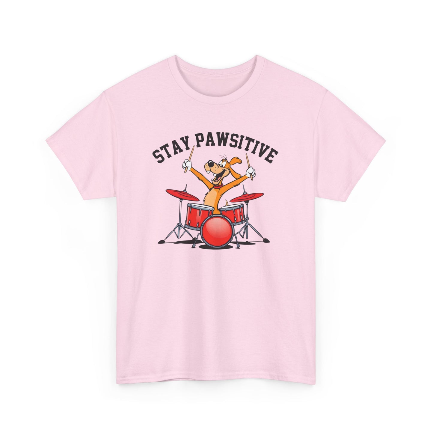 Stay Pawsitive - Dog Playing Drums