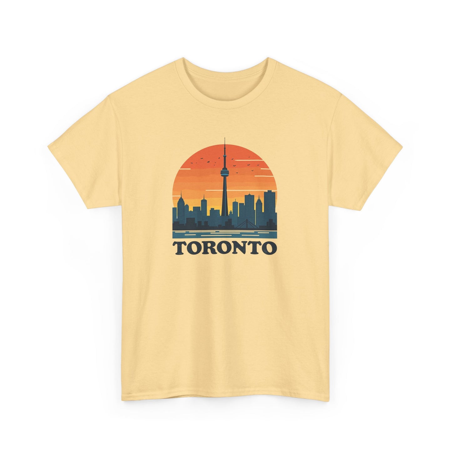 Toronto Skyline with Vintage Sunset