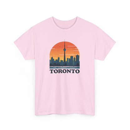 Toronto Skyline with Vintage Sunset