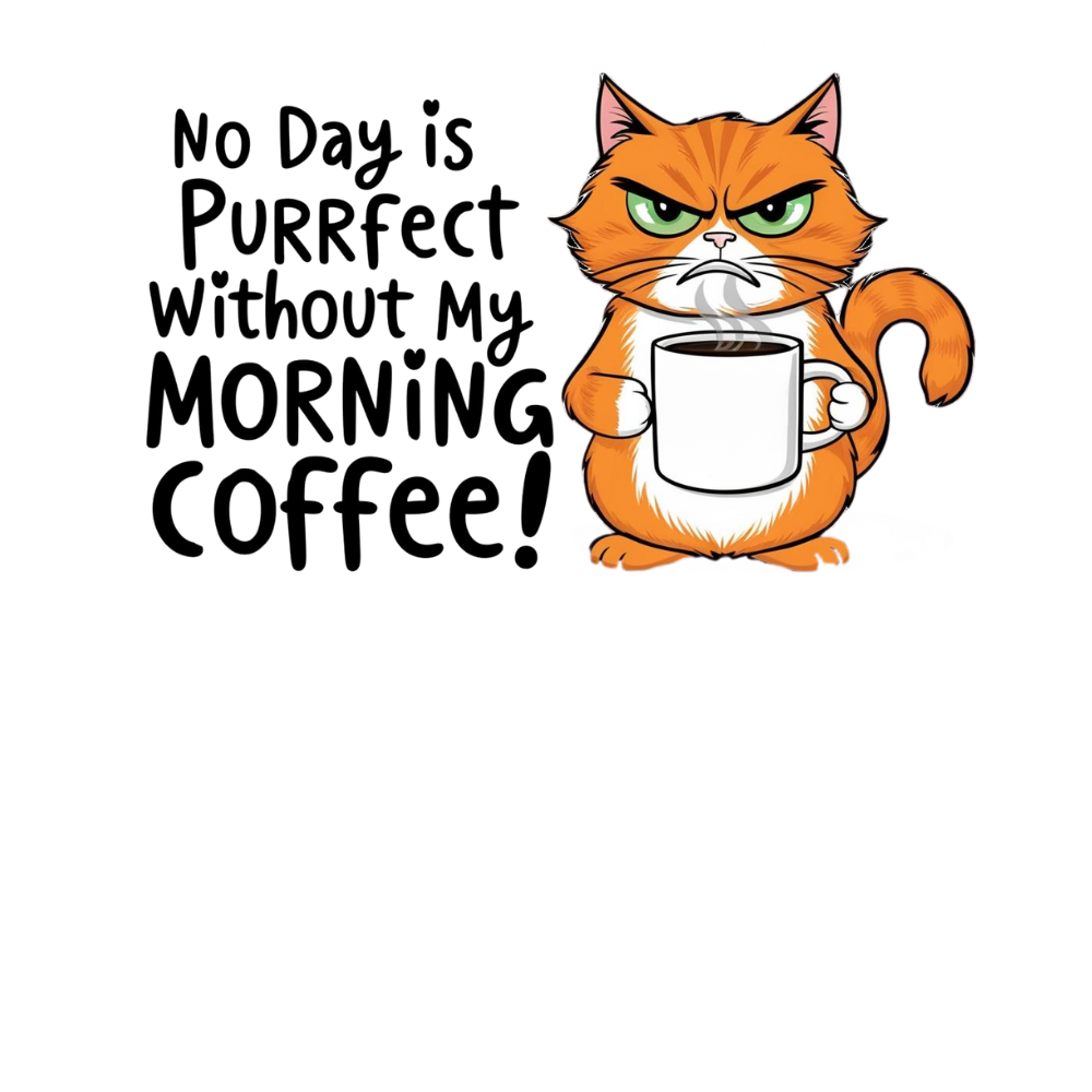 No Day Is Purrfect Without My Morning Coffee