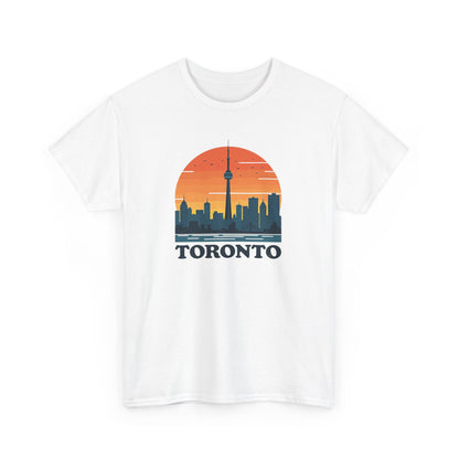 Toronto Skyline with Vintage Sunset